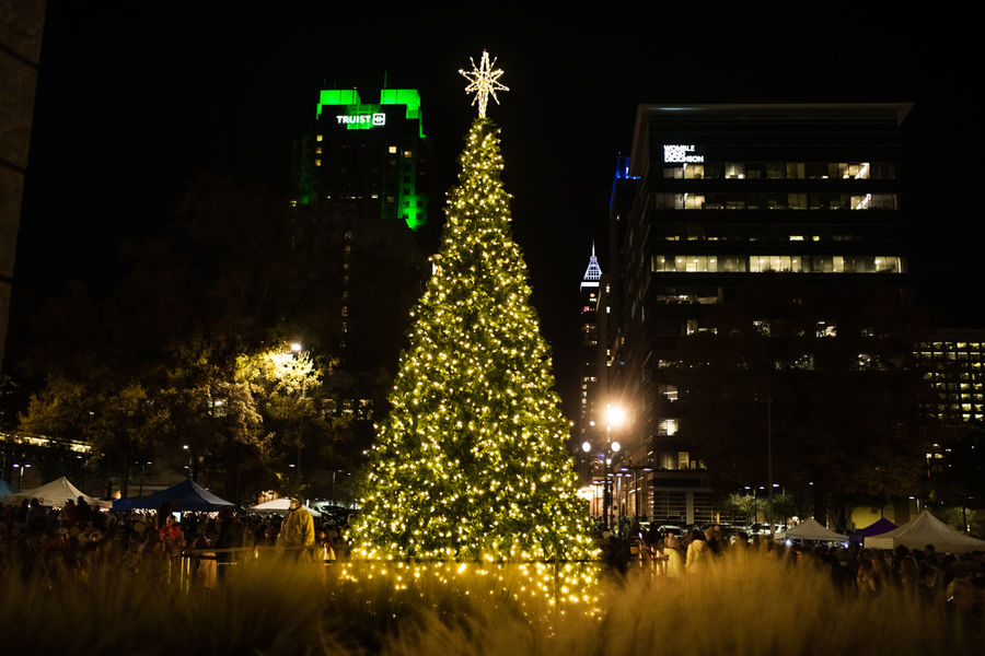 Downtown Raleigh Christmas Tree