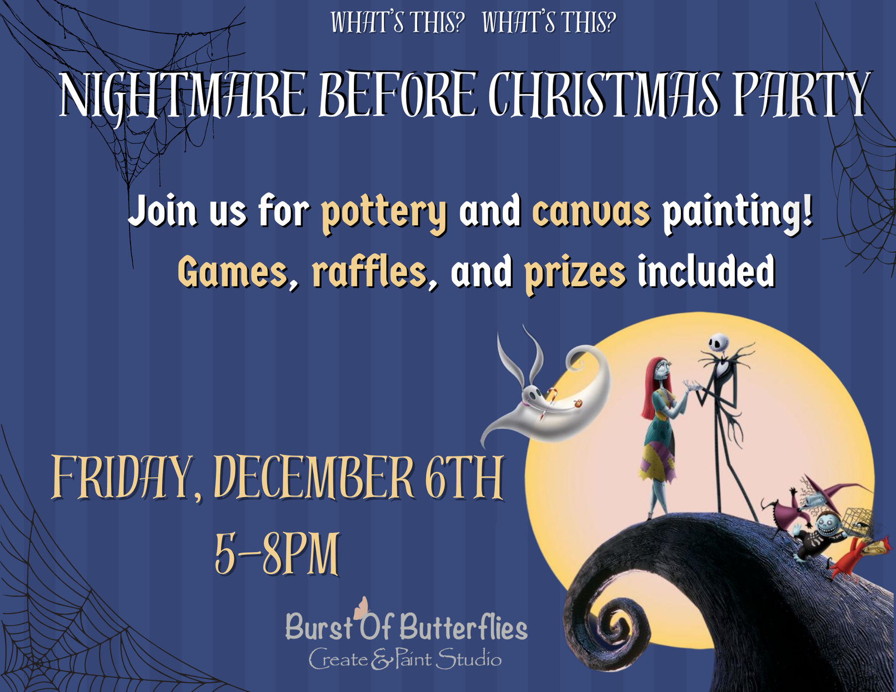 NIGHTMARE BEFORE CHRISTMAS BASH PAINT PARTY Downtown Chandler