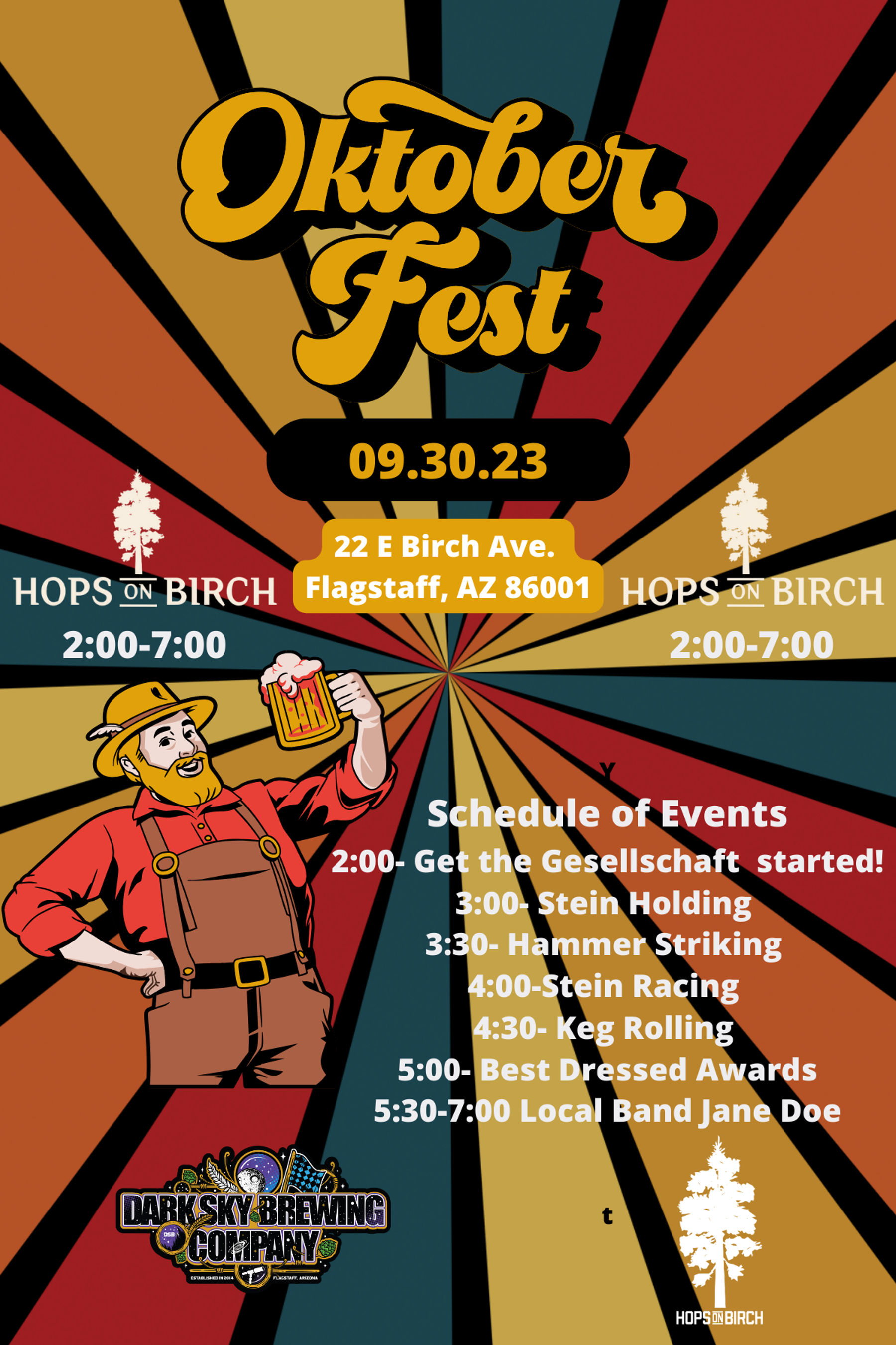 Hops on Birch Oktoberfest Downtown Flagstaff