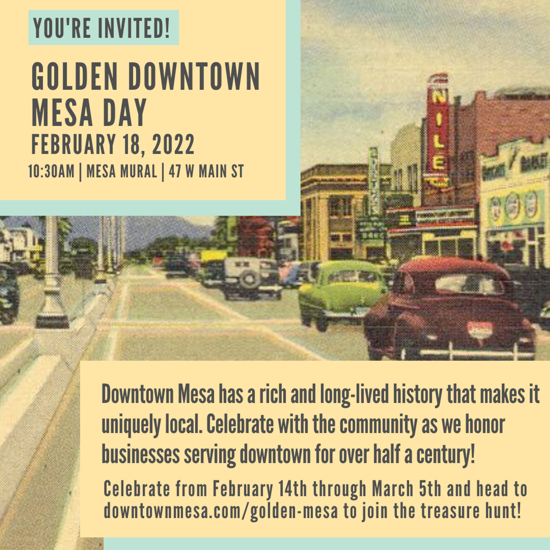 Golden Downtown Mesa Day Downtown Mesa