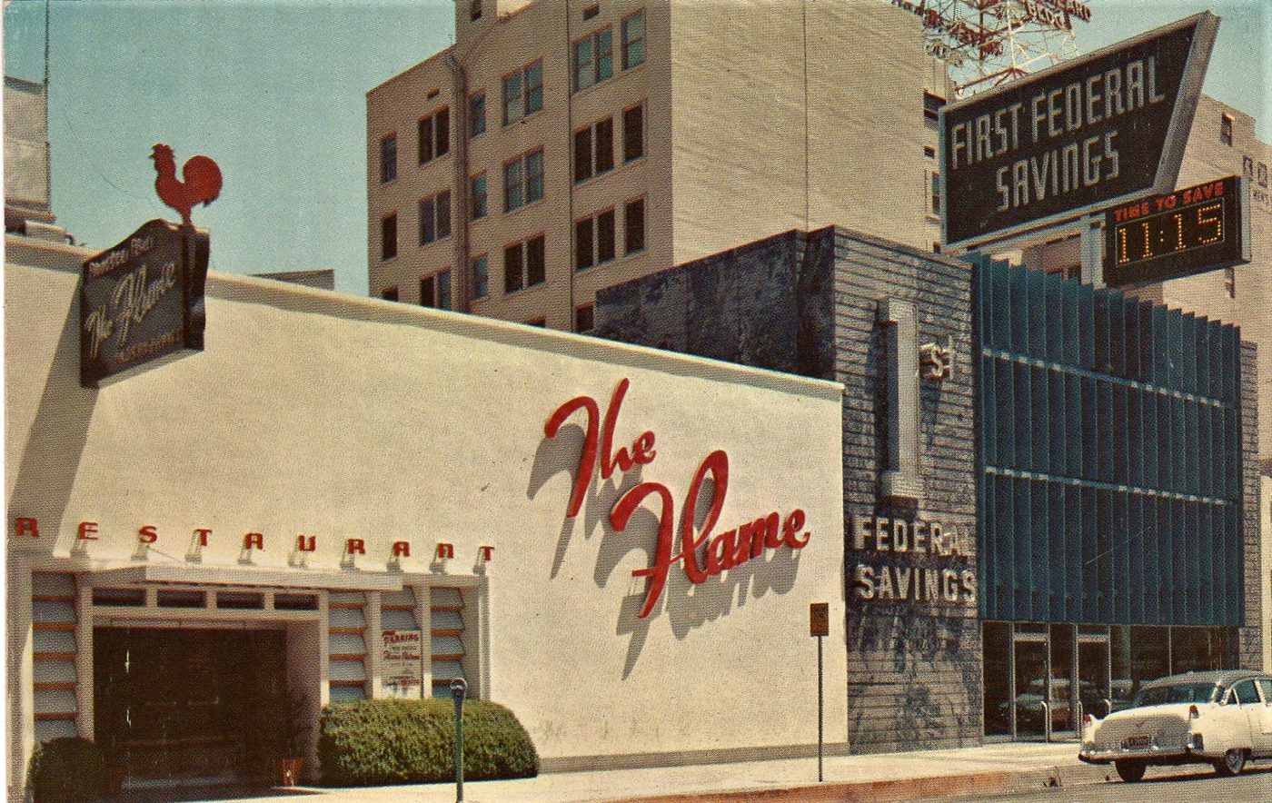 The Flame postcard, 1950. Credit: Douglas Townes