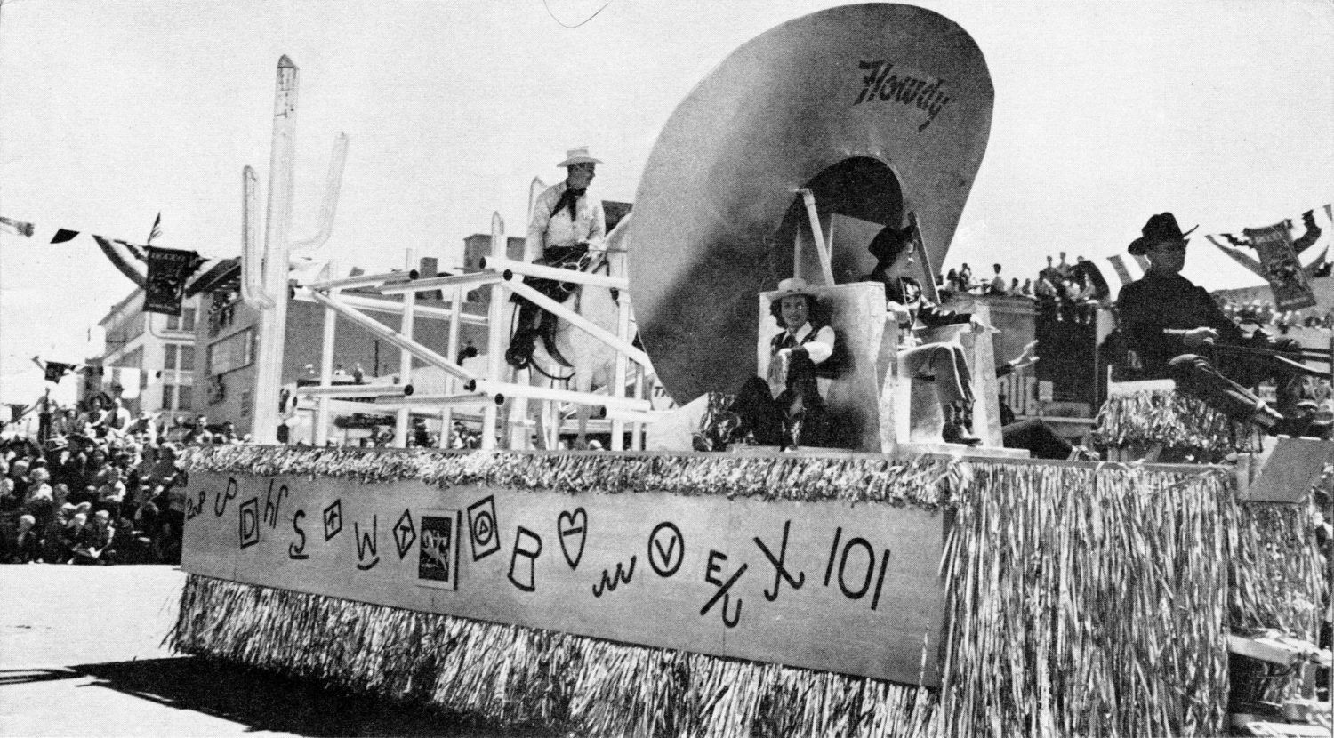 The Salad Bowl parade on Central Avenue, 1949.