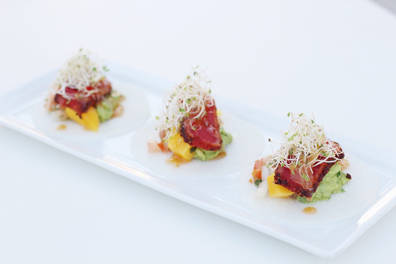 Ahi Tacos at Floor 13. Photo credit: Travis Timmons