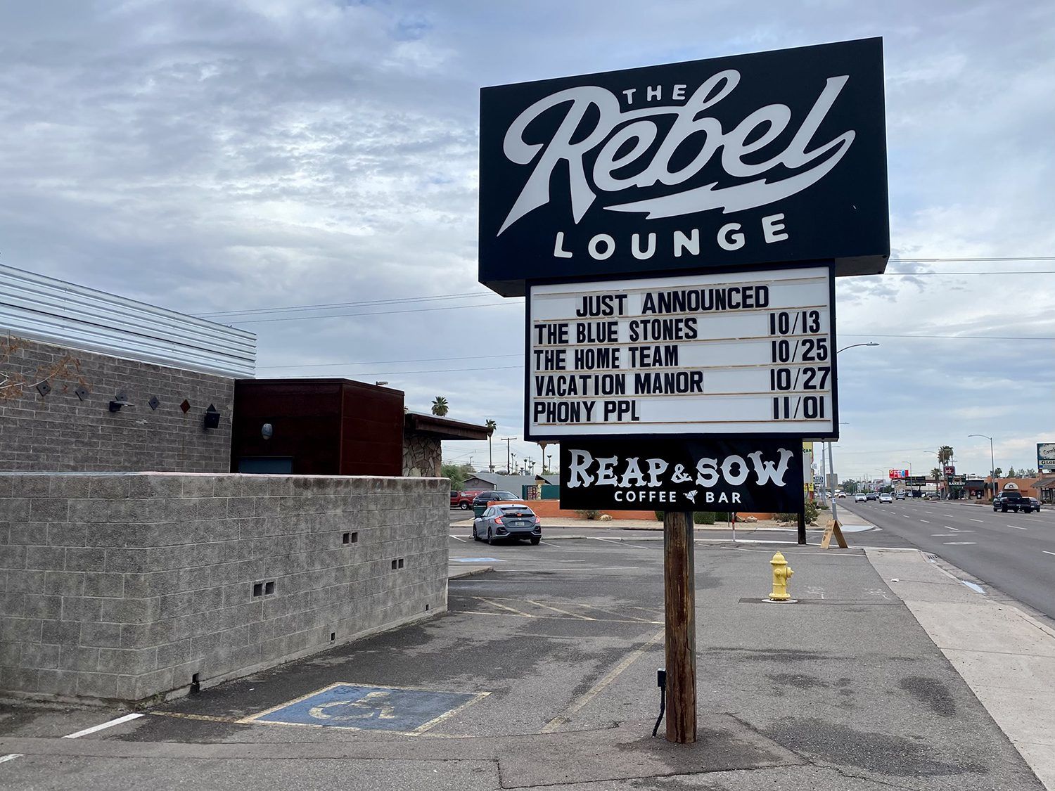 The Rebel Lounge Exterior Building Sign