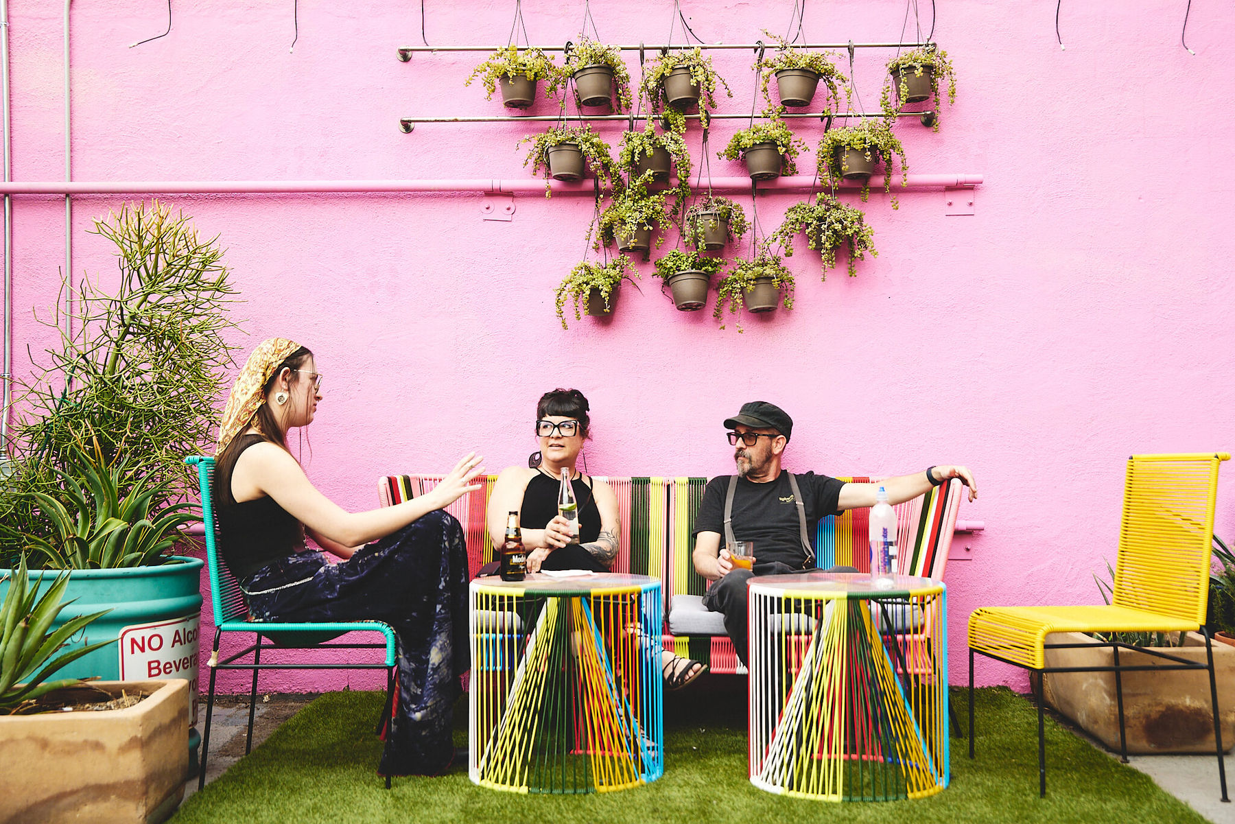 The patio area at BARCOA