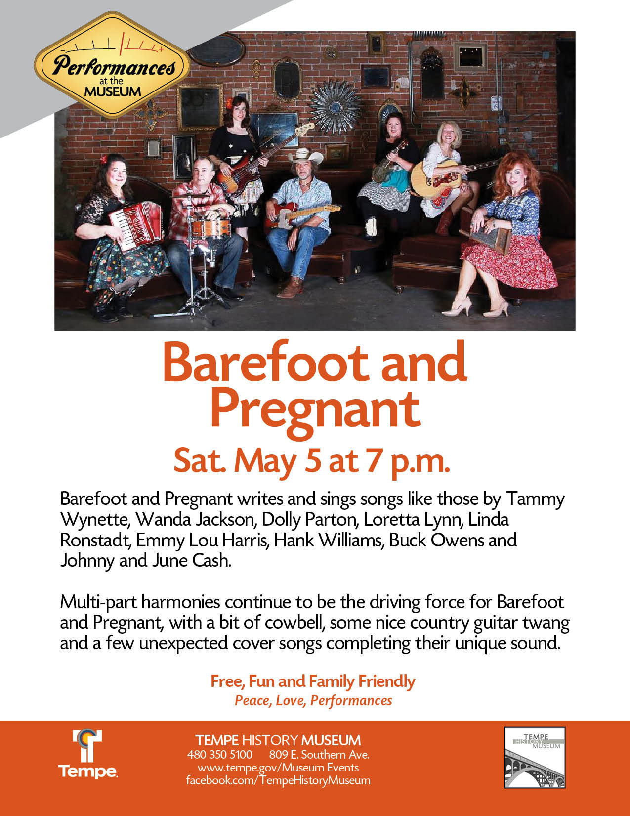 Performace at the Museum: Barefoot and Pregnant | Downtown Tempe