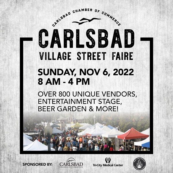 The Carlsbad Village Street Faire Is Sunday!