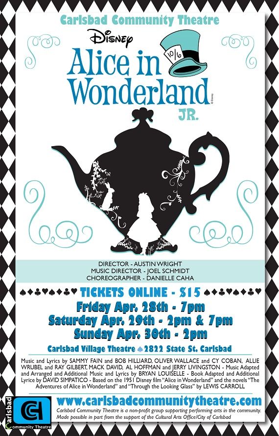 Alice in Wonderland Jr Comes to the Carlsbad Village Theatre