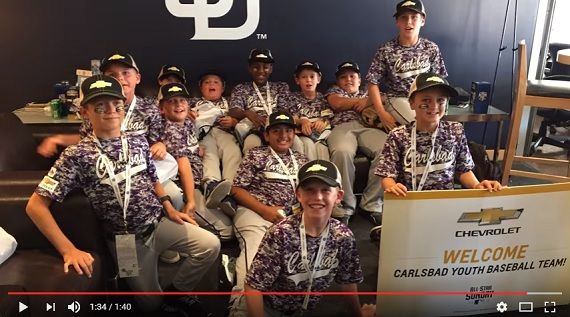 Chevy Youth Baseball All-Star Surprise for Carlsbad Youth