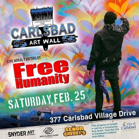 Free Humanity to Paint the Carlsbad Art Wall