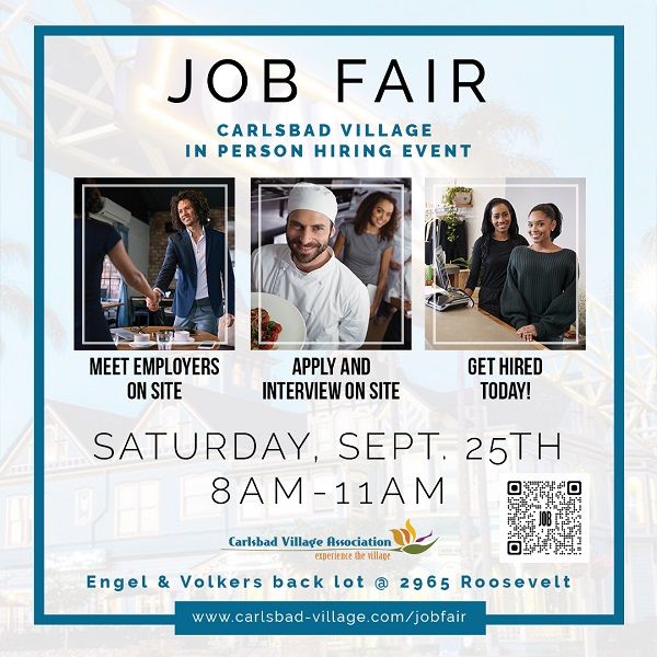 Carlsbad Village Job Fair Provides In Person Interviews