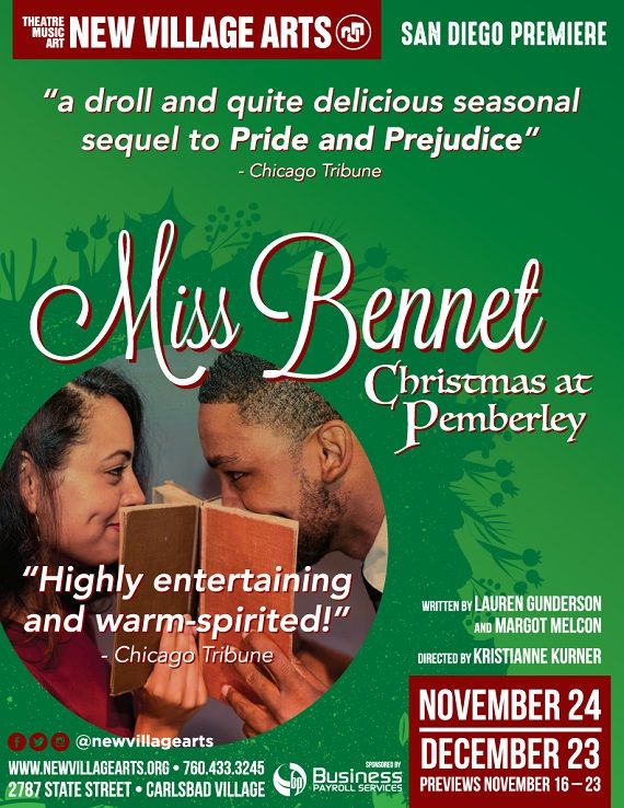 Miss Bennet: Christmas at Pemberley Delights at New Village Arts