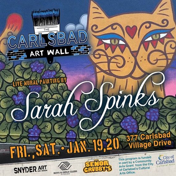 Carlsbad Art Wall Painted Live This Weekend