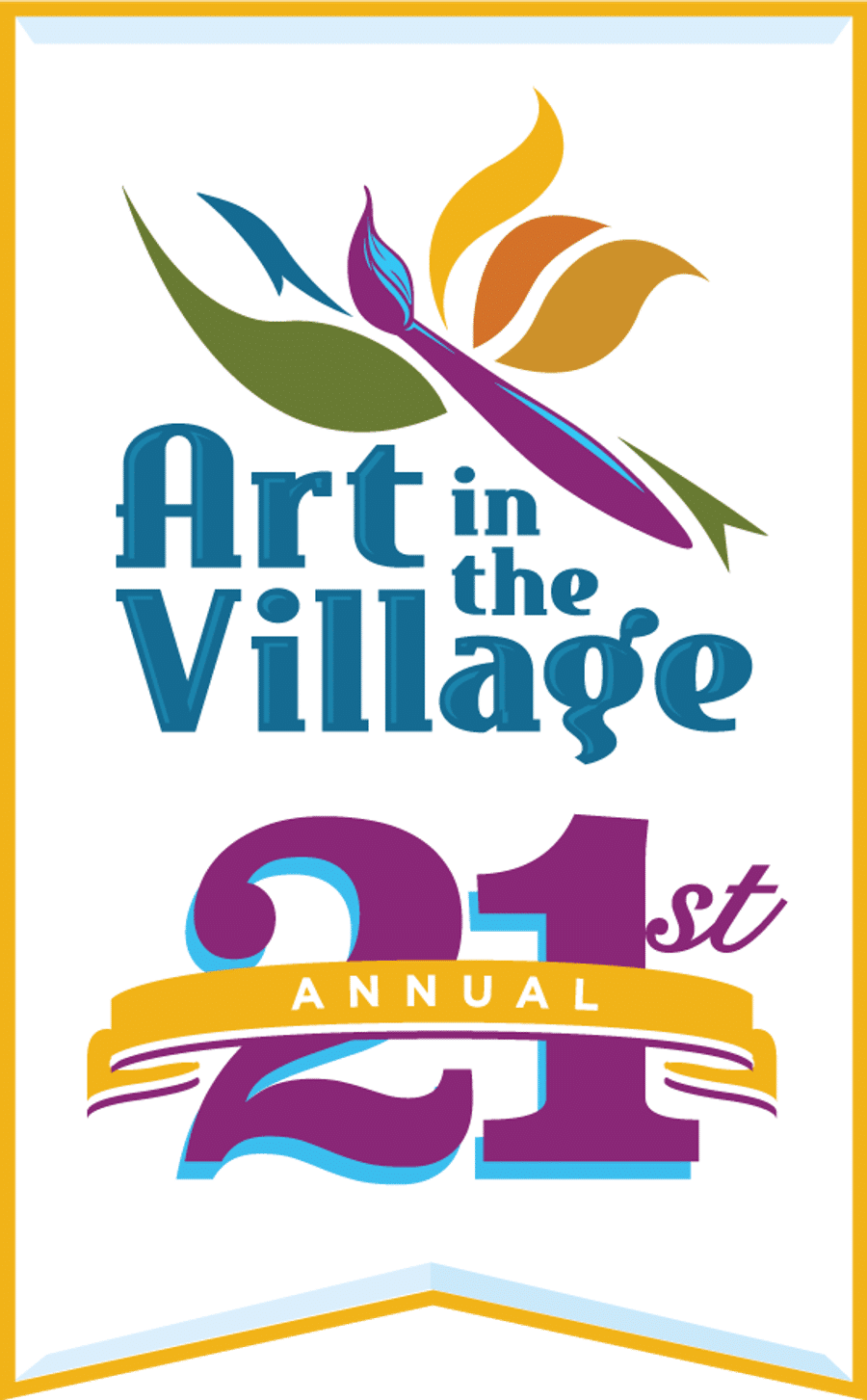 The 21st Annual Art in the Village 2019 logo