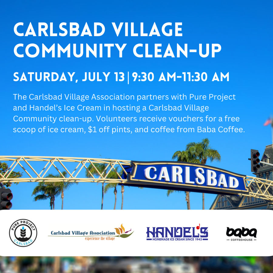 Join Downtown Carlsbad’s Bimonthly Community Clean-Up on July 13th!