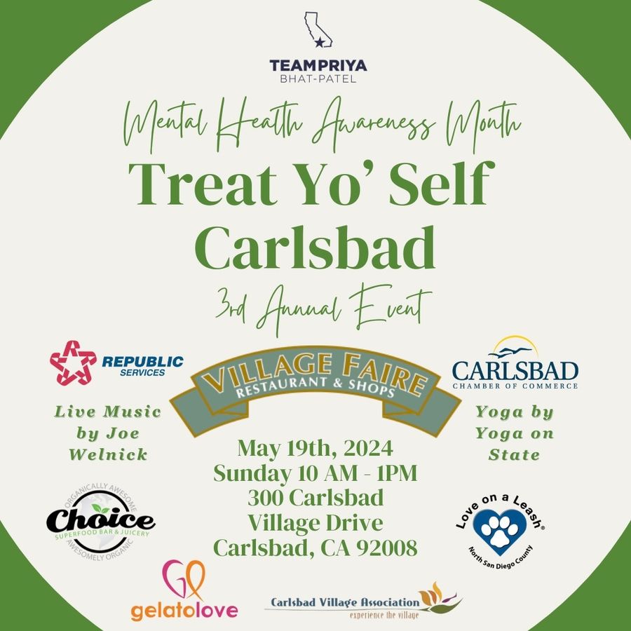 Annual Treat Yo' Self Carlsbad: A Mental Health Awareness Month Celebration