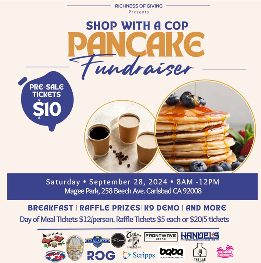 Annual Shop with a Cop Pancake Breakfast is Next Saturday