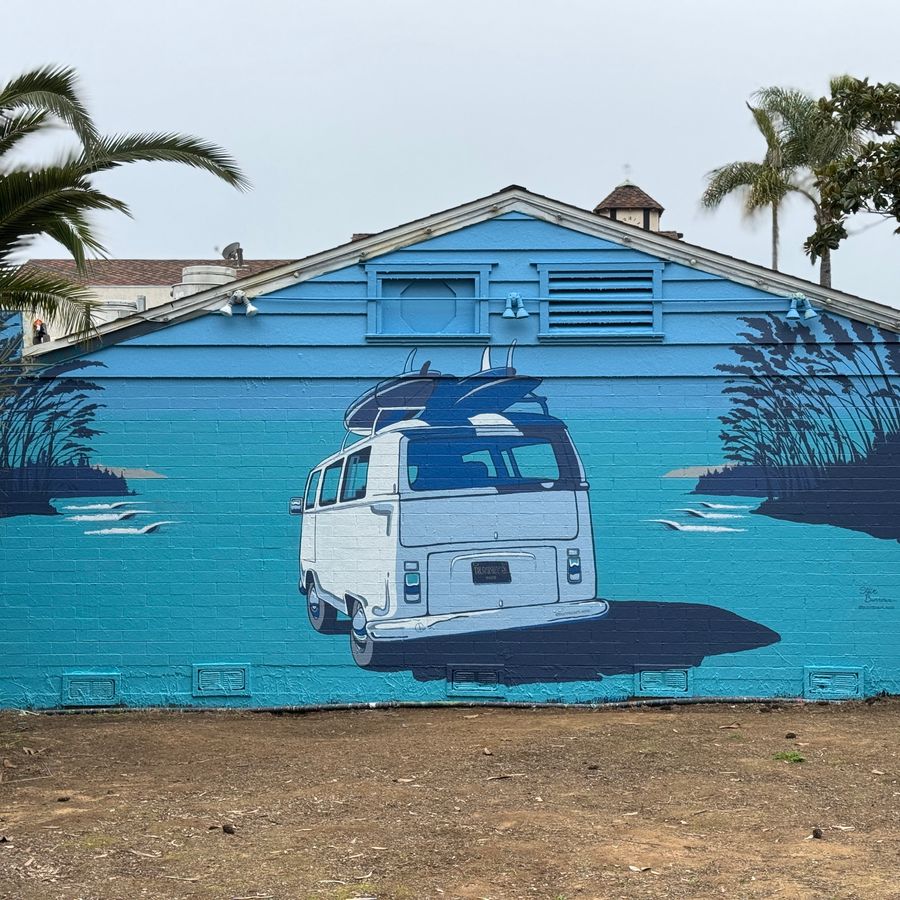 Catch Some Good Vibes At The Newest Carlsbad Art Wall