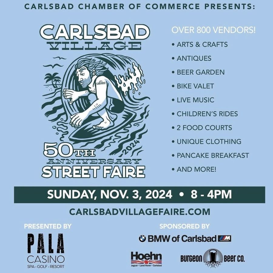 Experience the Carlsbad Village Street Faire This Sunday!