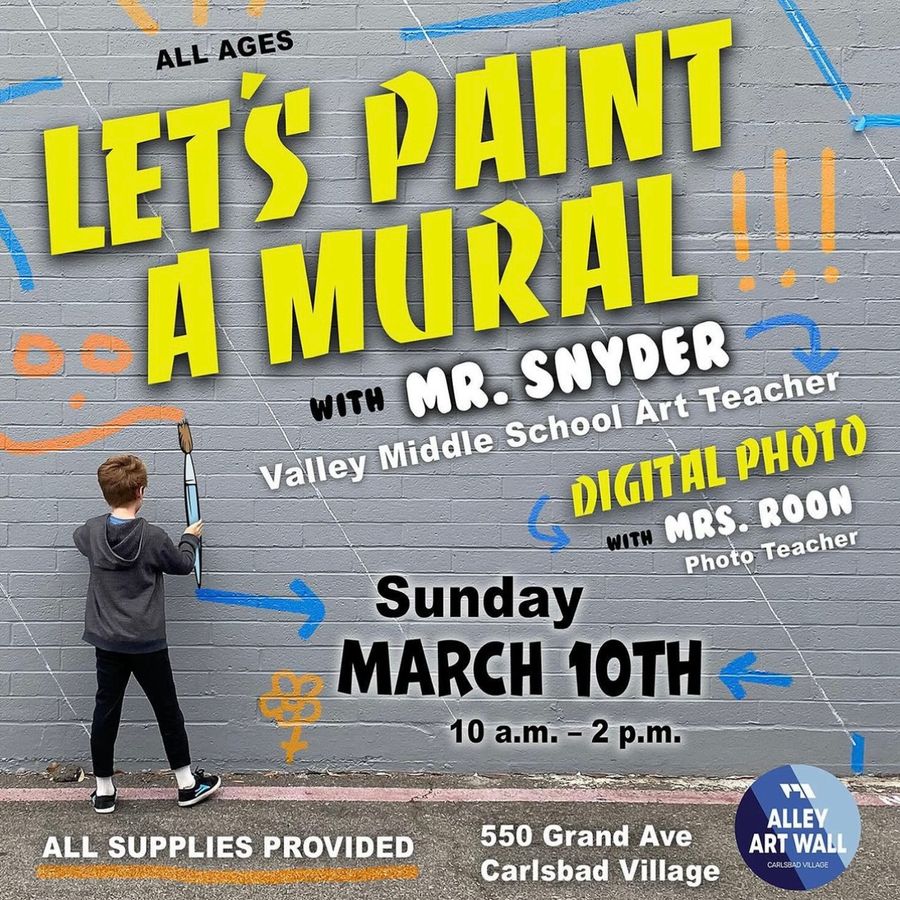Young Artists: Come Paint A New Mural At The Alley Art Wall!