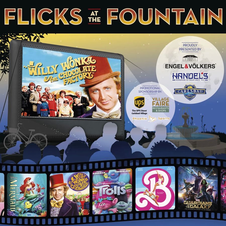 Flicks at the Fountain: A Magical Summer Tradition in Carlsbad Village