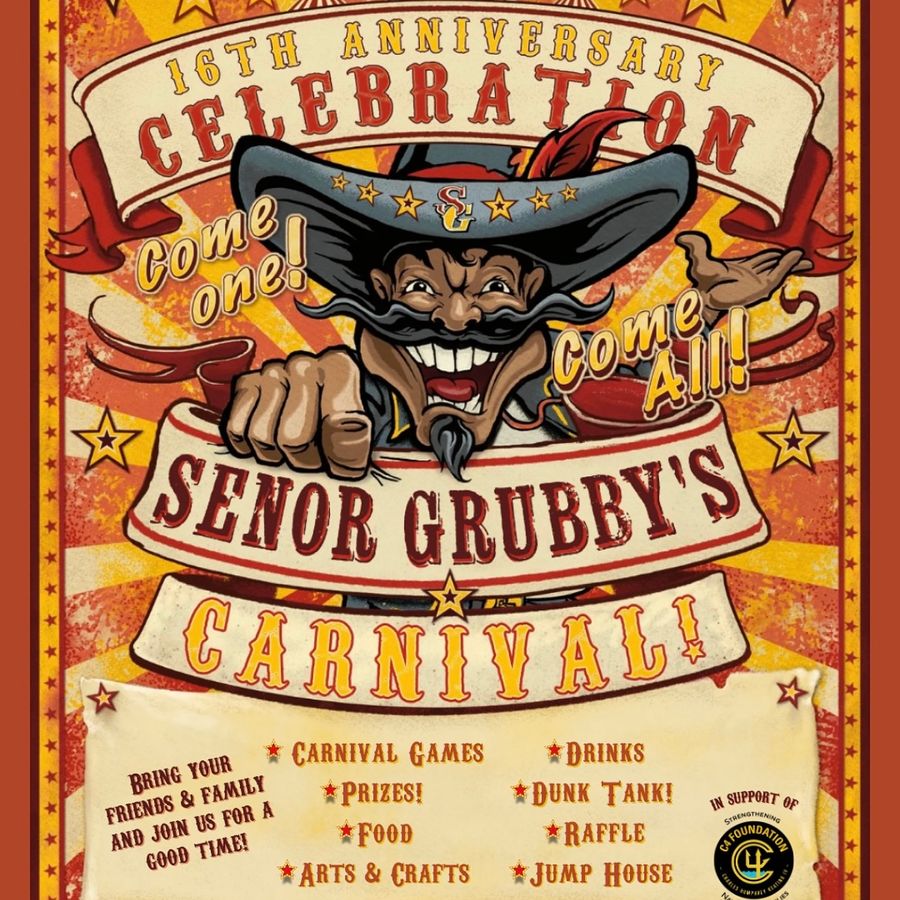 Celebrate Señor Grubby’s 16th Anniversary with a Fun-Filled Carnival