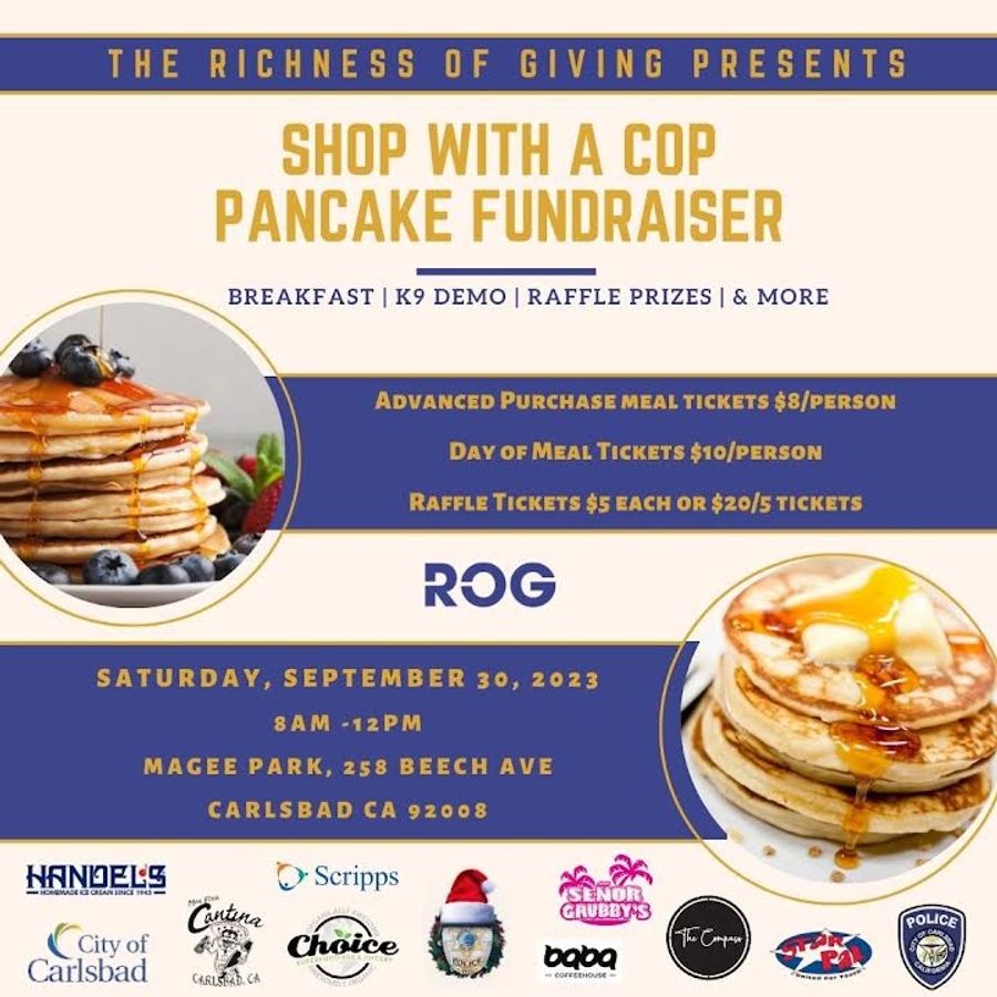 'Shop With A Cop' Pancake Fundraiser is Sept. 30th