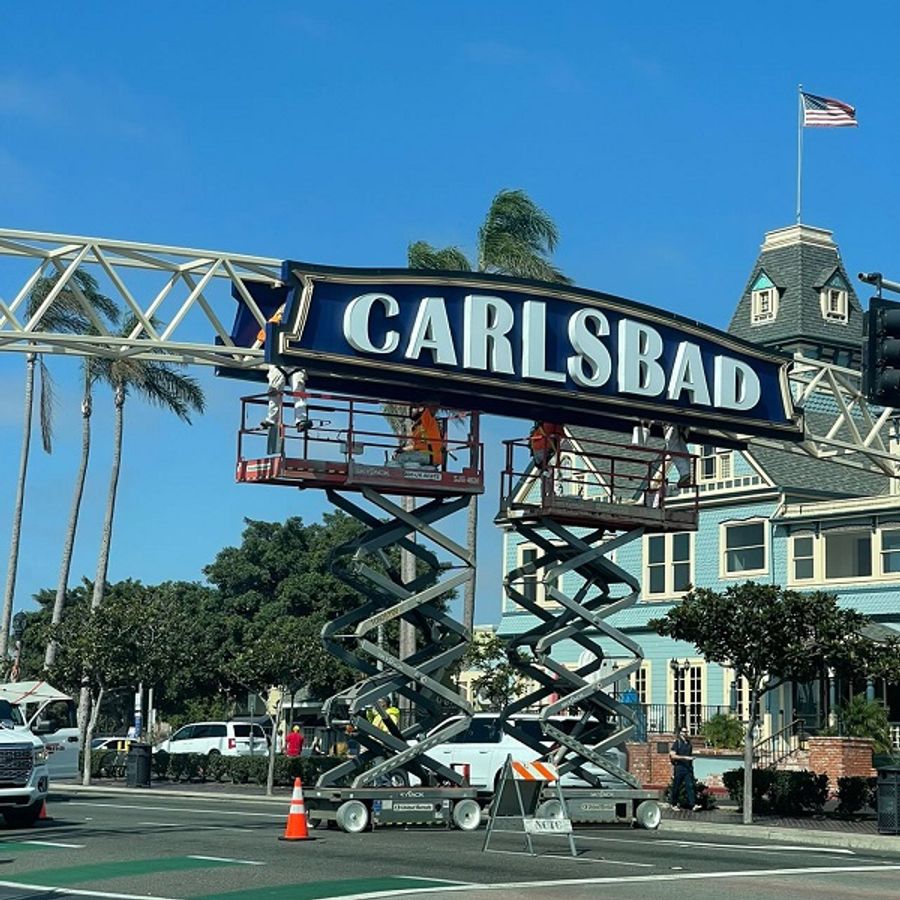 The Carlsbad Sign Is Getting Spiffed Up