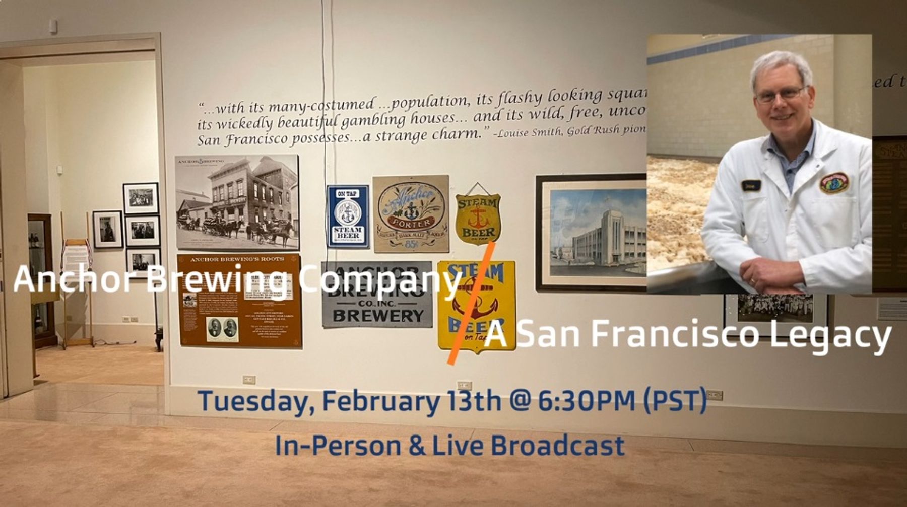 SF History Live: Anchor Brewing Company with David Burkhart | Downtown San Francisco