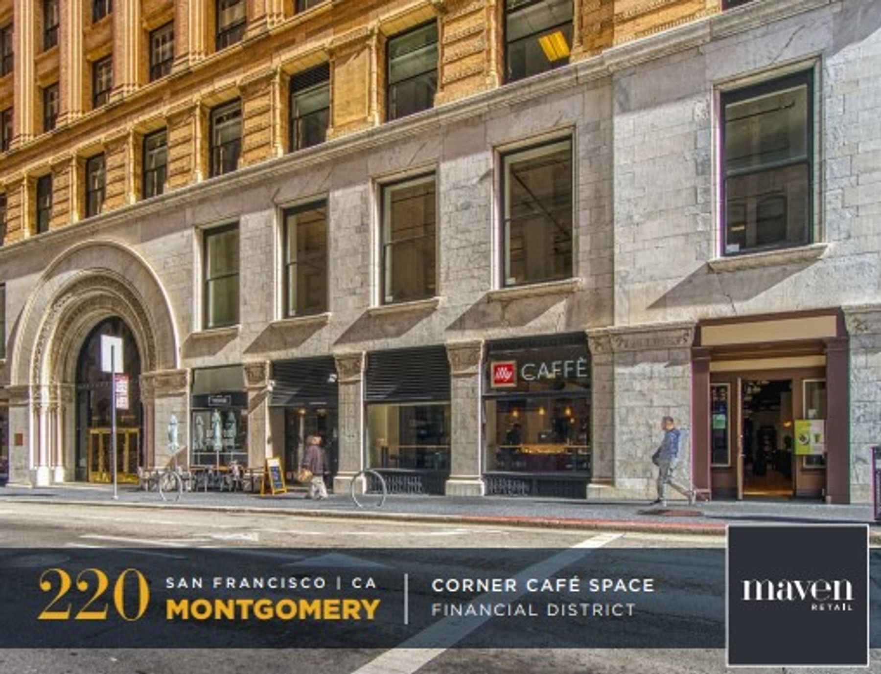 Montgomery St Ground Floor Retail - Illy Caffe Space | Downtown San Francisco