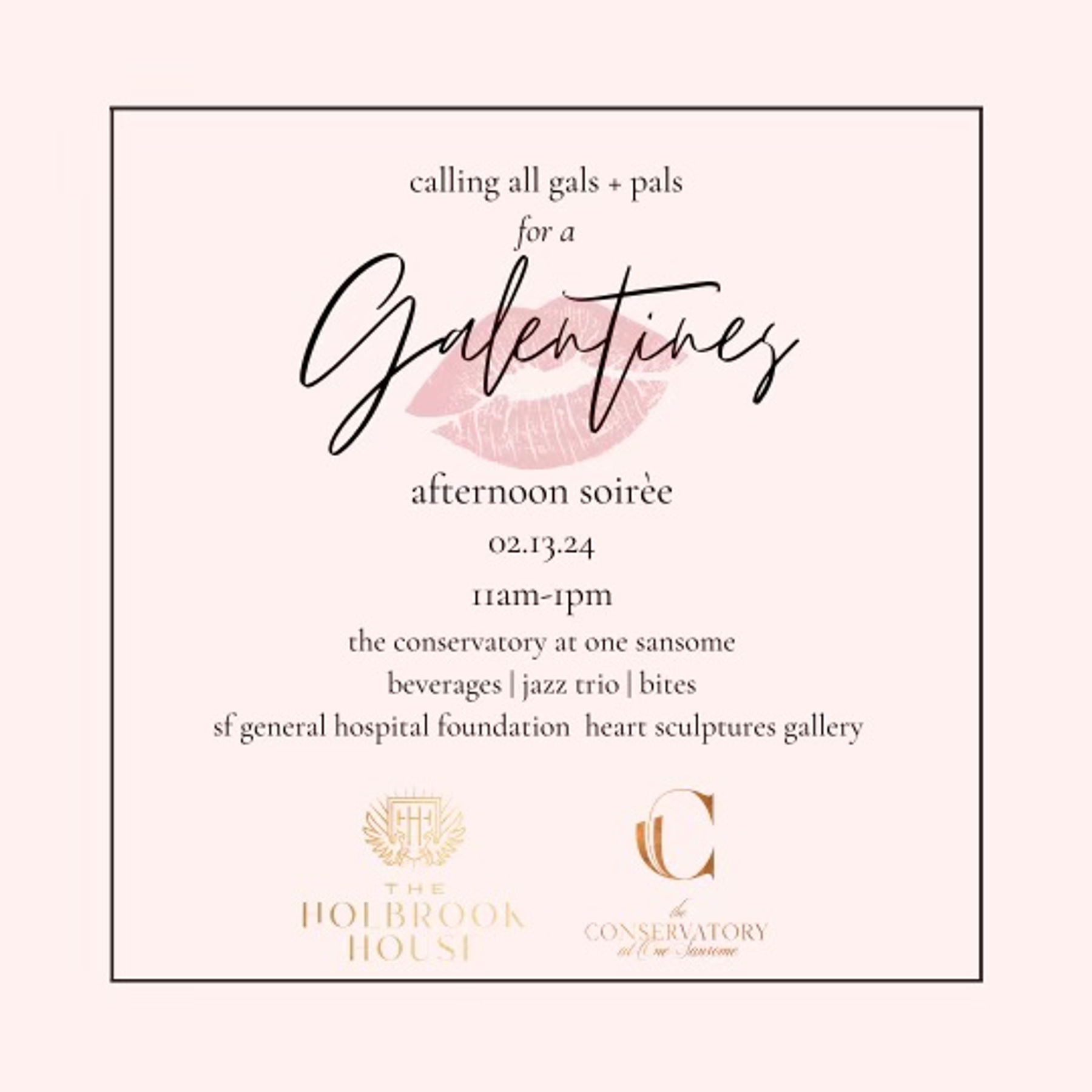 Galentine's Afternoon Soirée | Downtown San Francisco