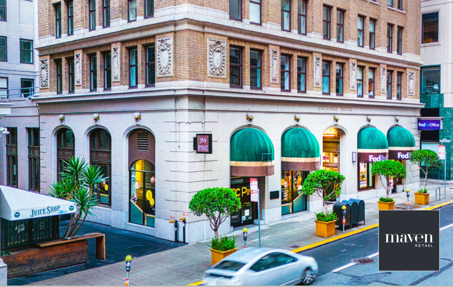 Pine St Ground Floor Retail w. Adjacent Outdoor Courtyard | Downtown San Francisco