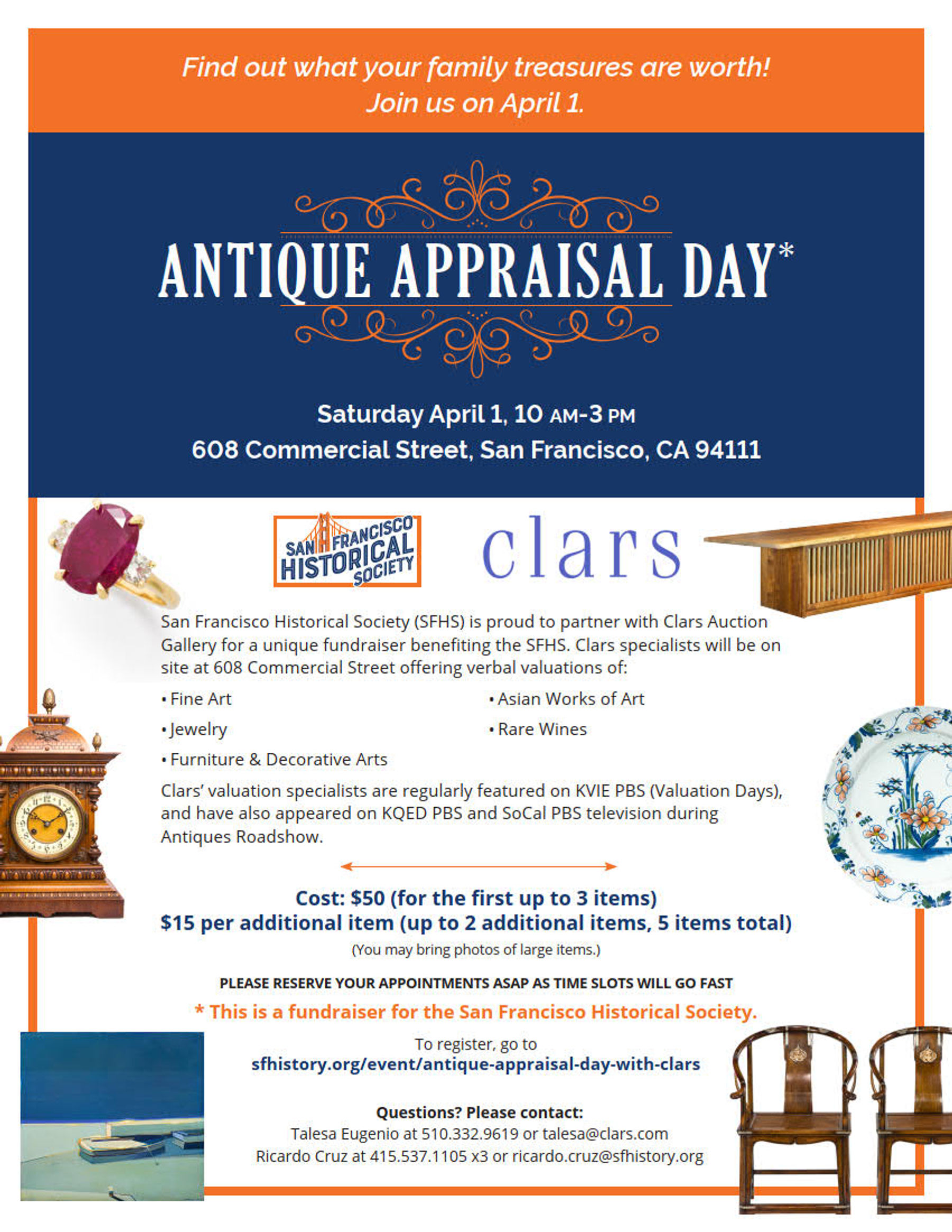 Antique Appraisal Day | Downtown San Francisco