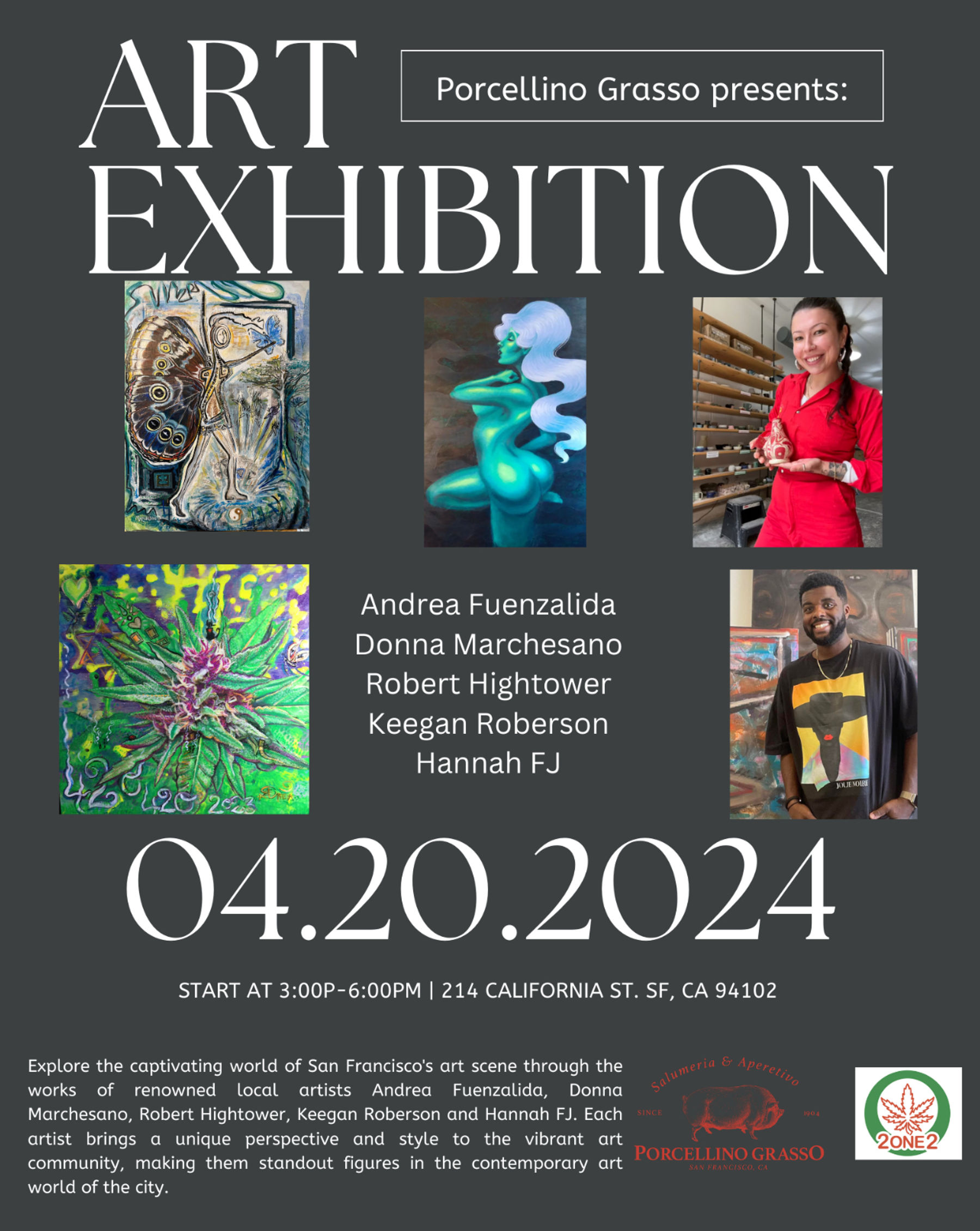 Porcellino Grasso Presents: Art Exhibition | Downtown San Francisco