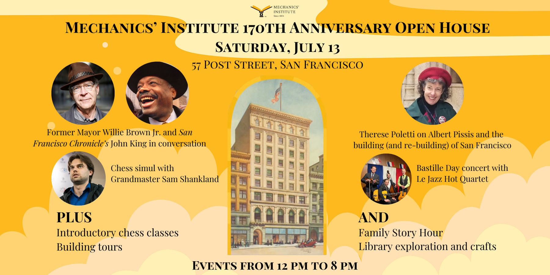 Mechanics' Institute 170th Anniversary Open House | Downtown San Francisco