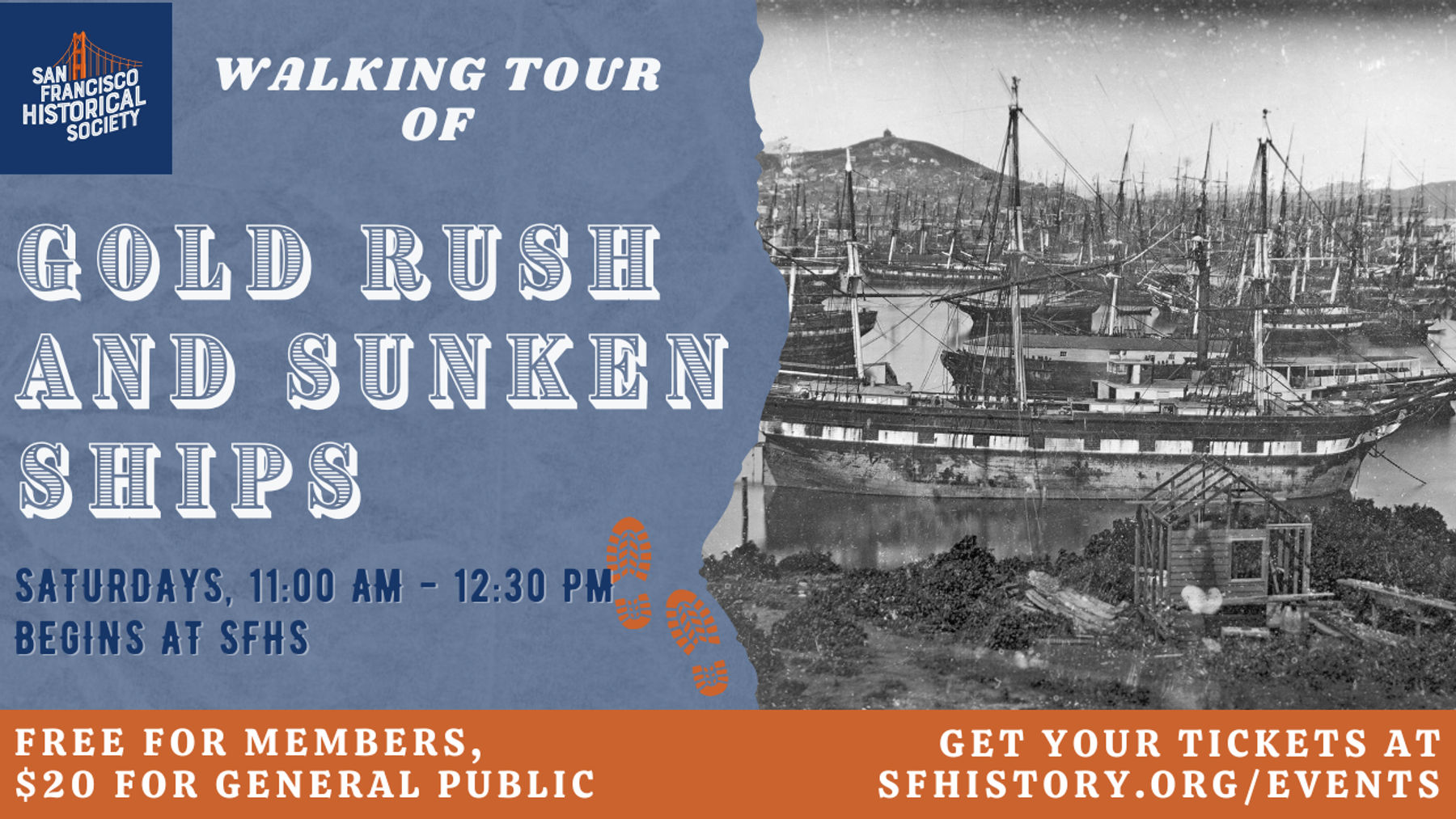 WALKING TOUR: Gold Rush and Sunken Ships | Downtown San Francisco