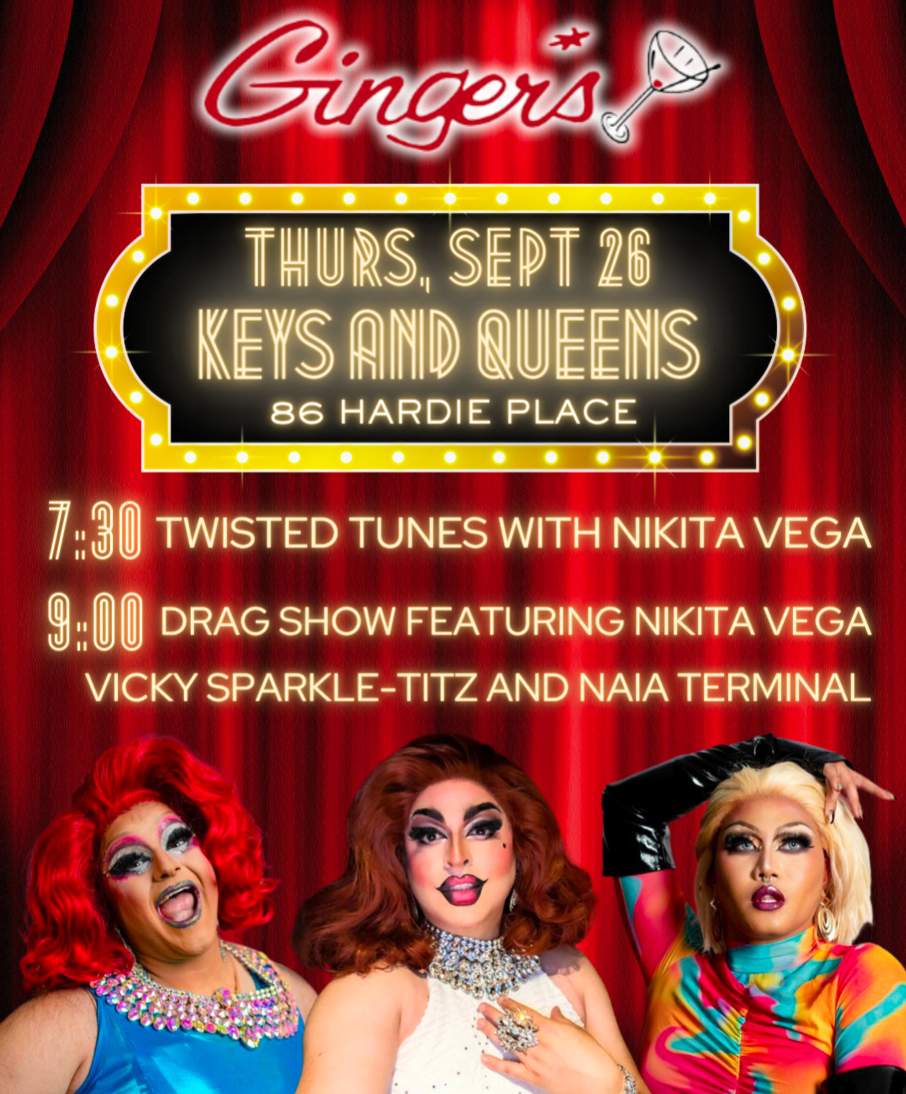 Keys and Queens at Ginger's starring Nikita Vega | Downtown San Francisco