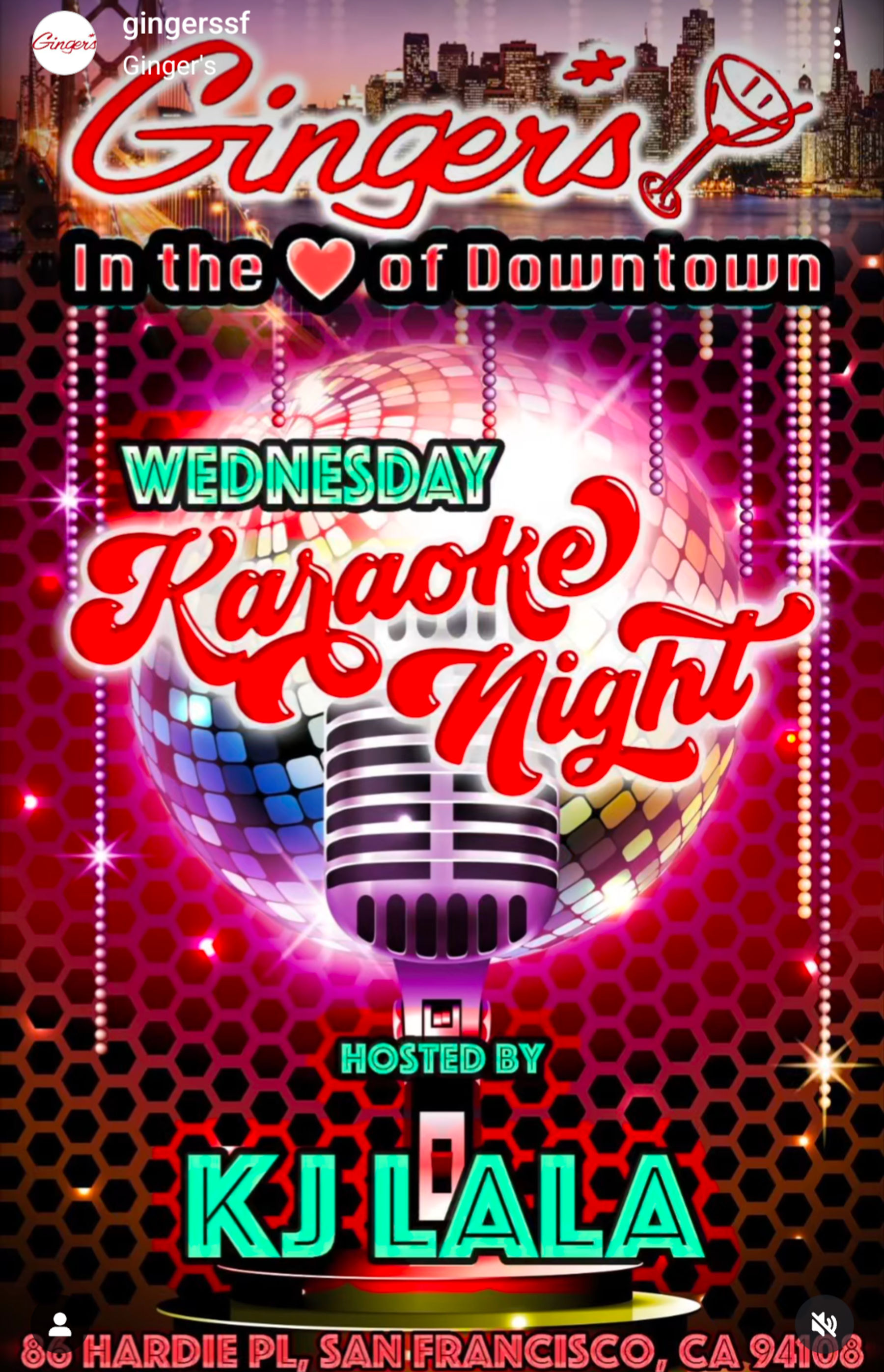 10/2 After Work Karaoke at Ginger's | Downtown San Francisco