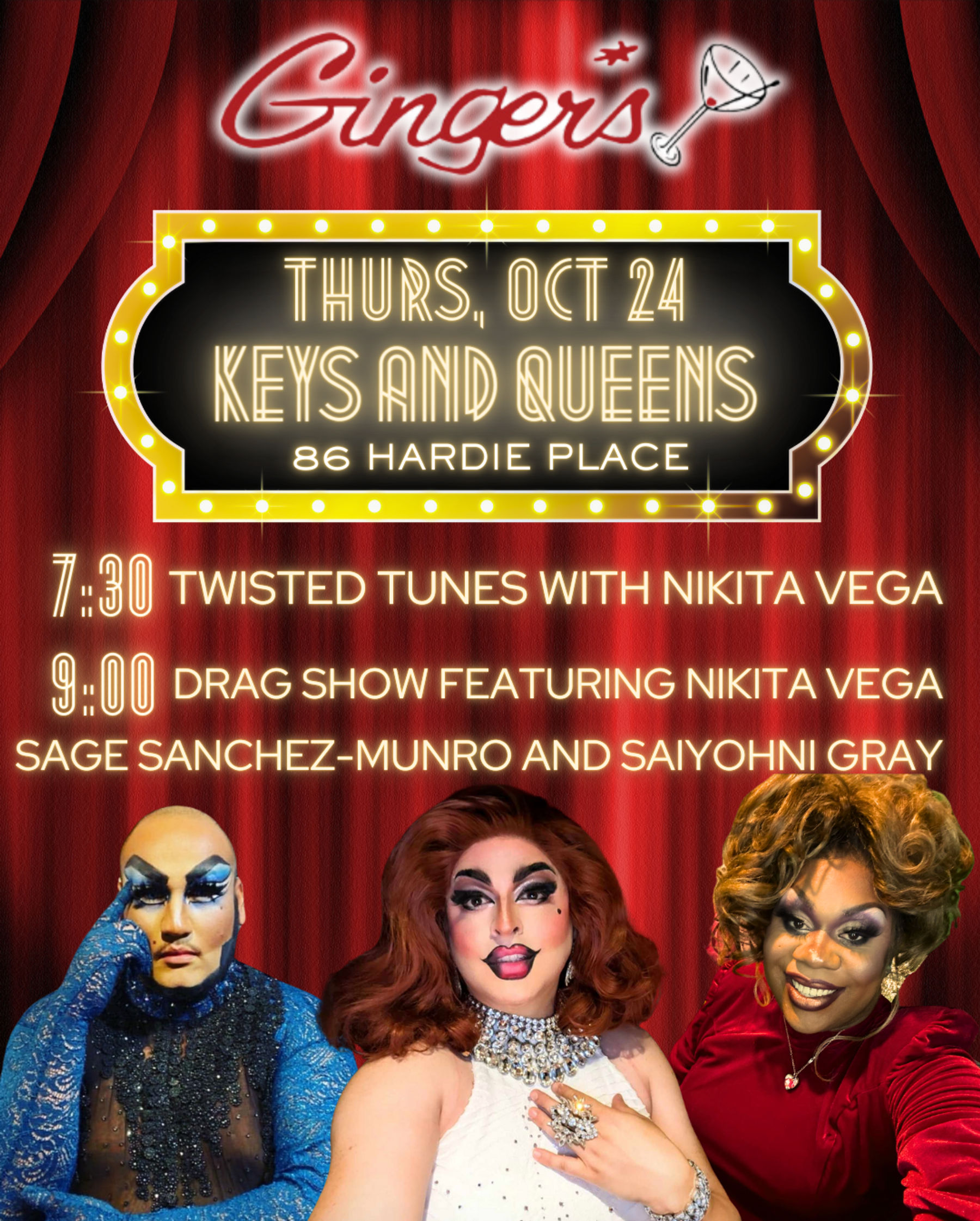 Keys and Queens at Ginger's starring Nikita Vega | Downtown San Francisco