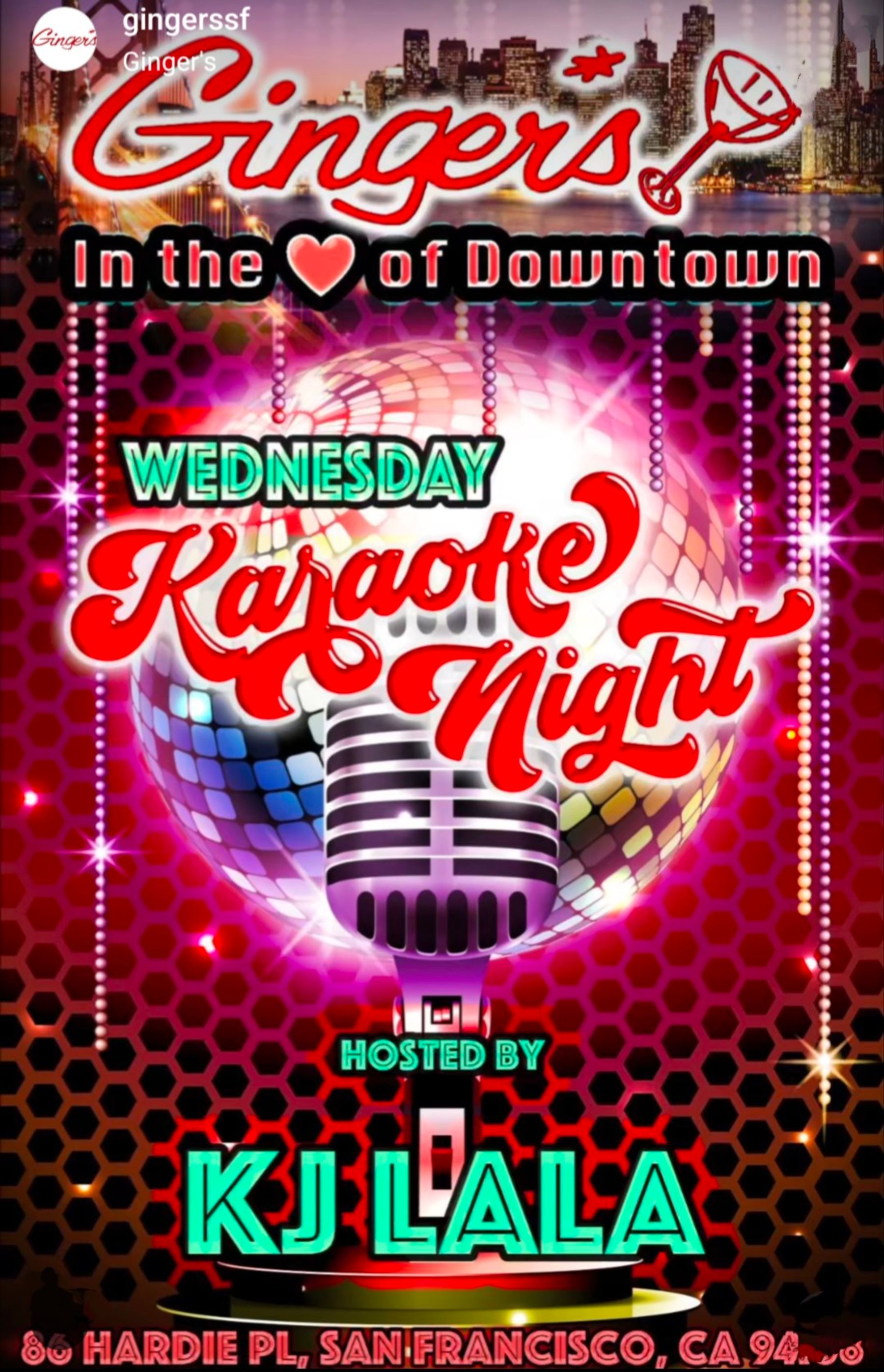 11/6 Karaoke At Ginger's | Downtown San Francisco