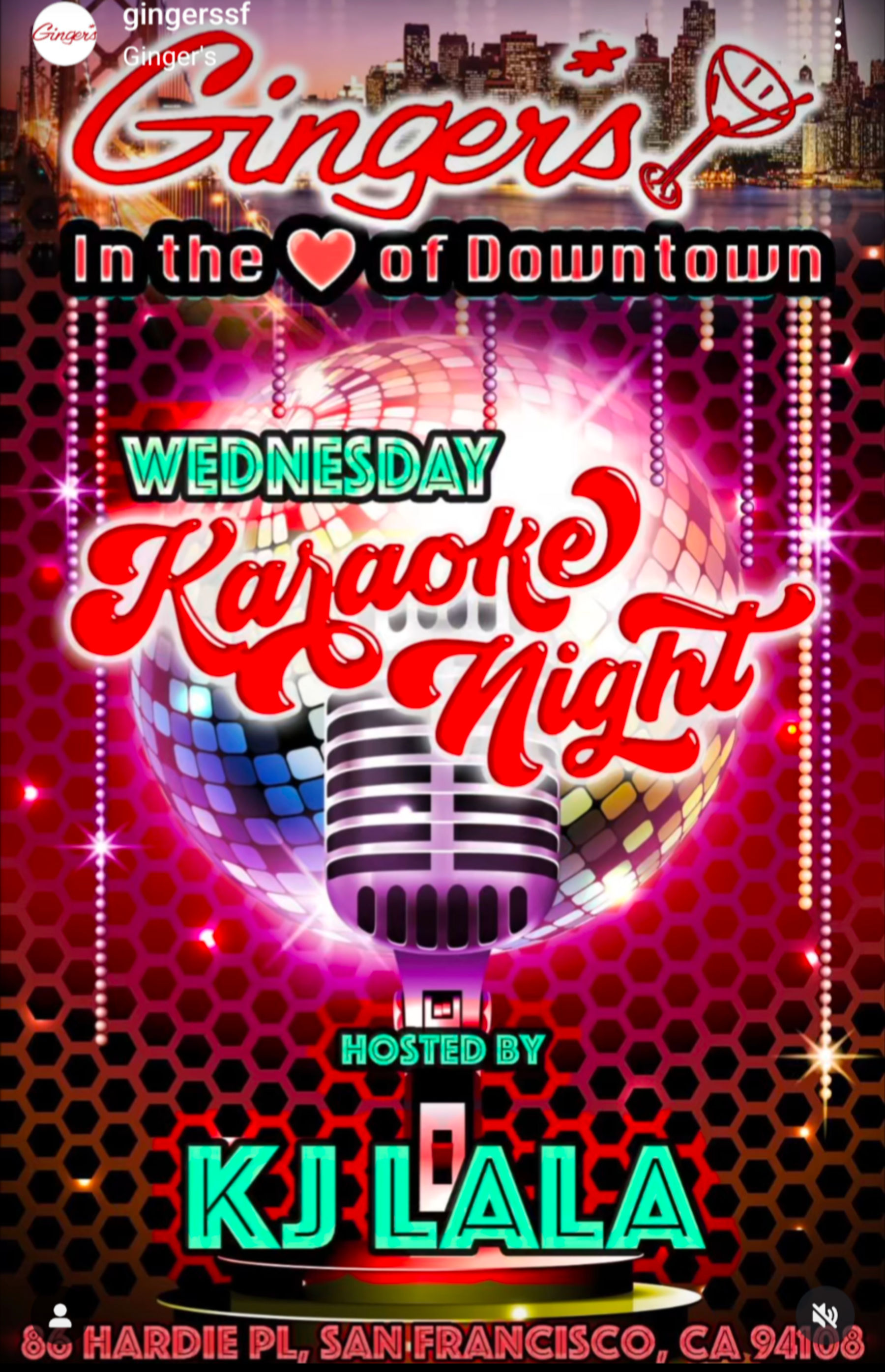 11/27 Afterwork Karaoke at Ginger's | Downtown San Francisco