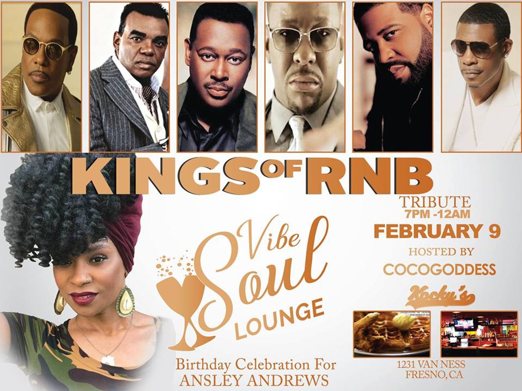 Vibe Soul Lounge King of RNB Tribute Downtown Fresno