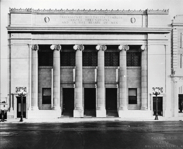 Hollywood Masonic Temple in 1922.