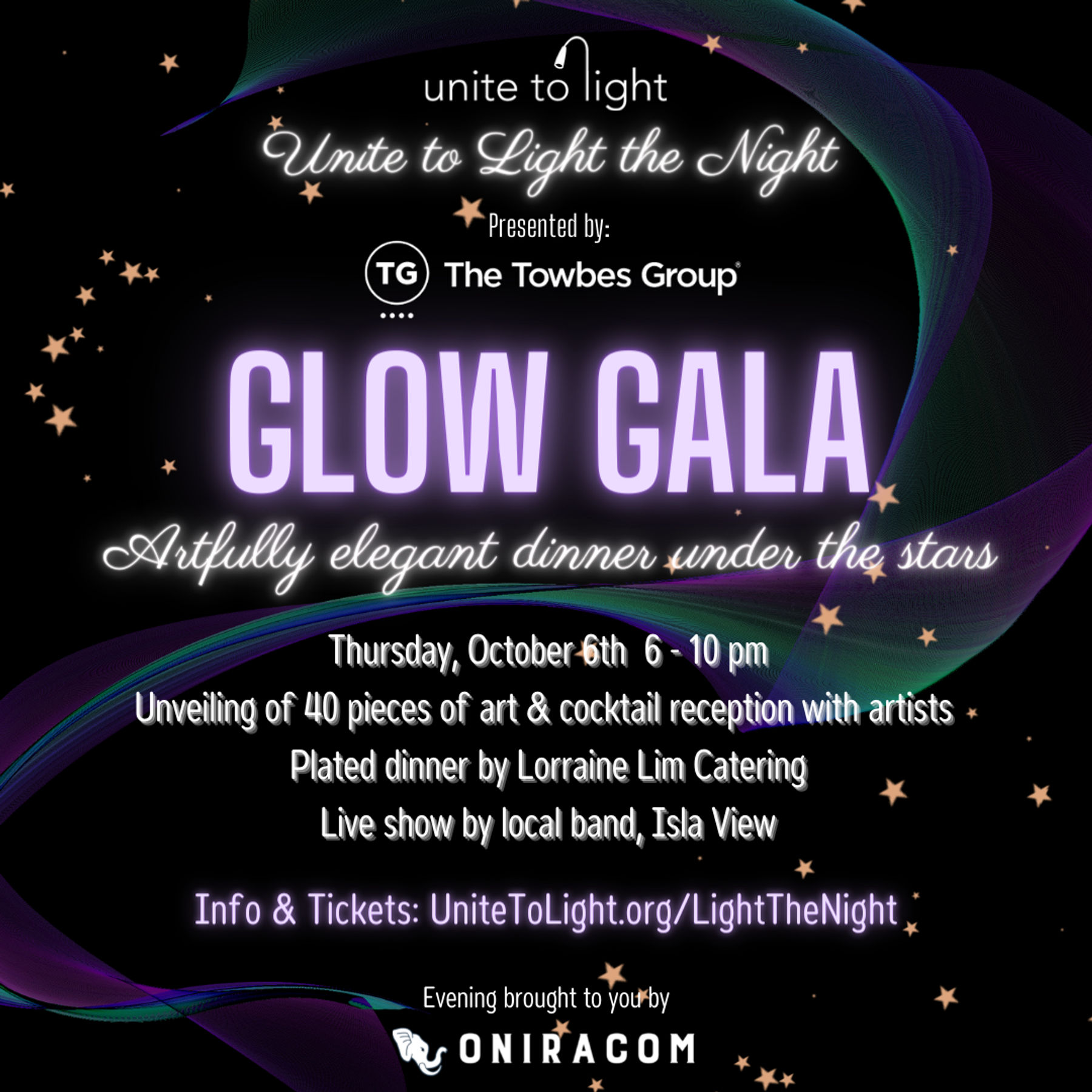 Unite to Light The Night Glow Gala Downtown Santa Barbara, CA