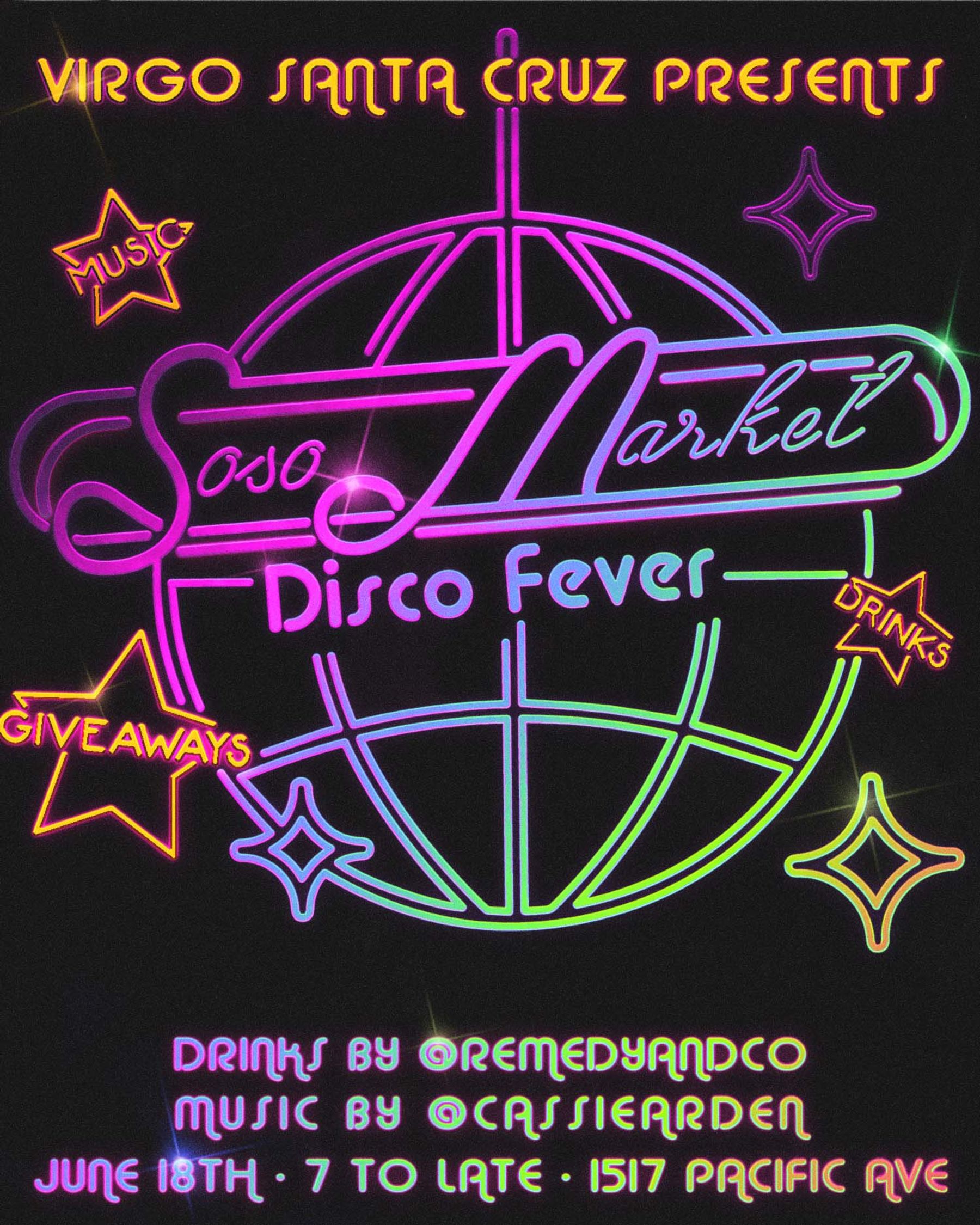 Disco Fever Night at Virgo Santa Cruz Downtown Santa Cruz CA