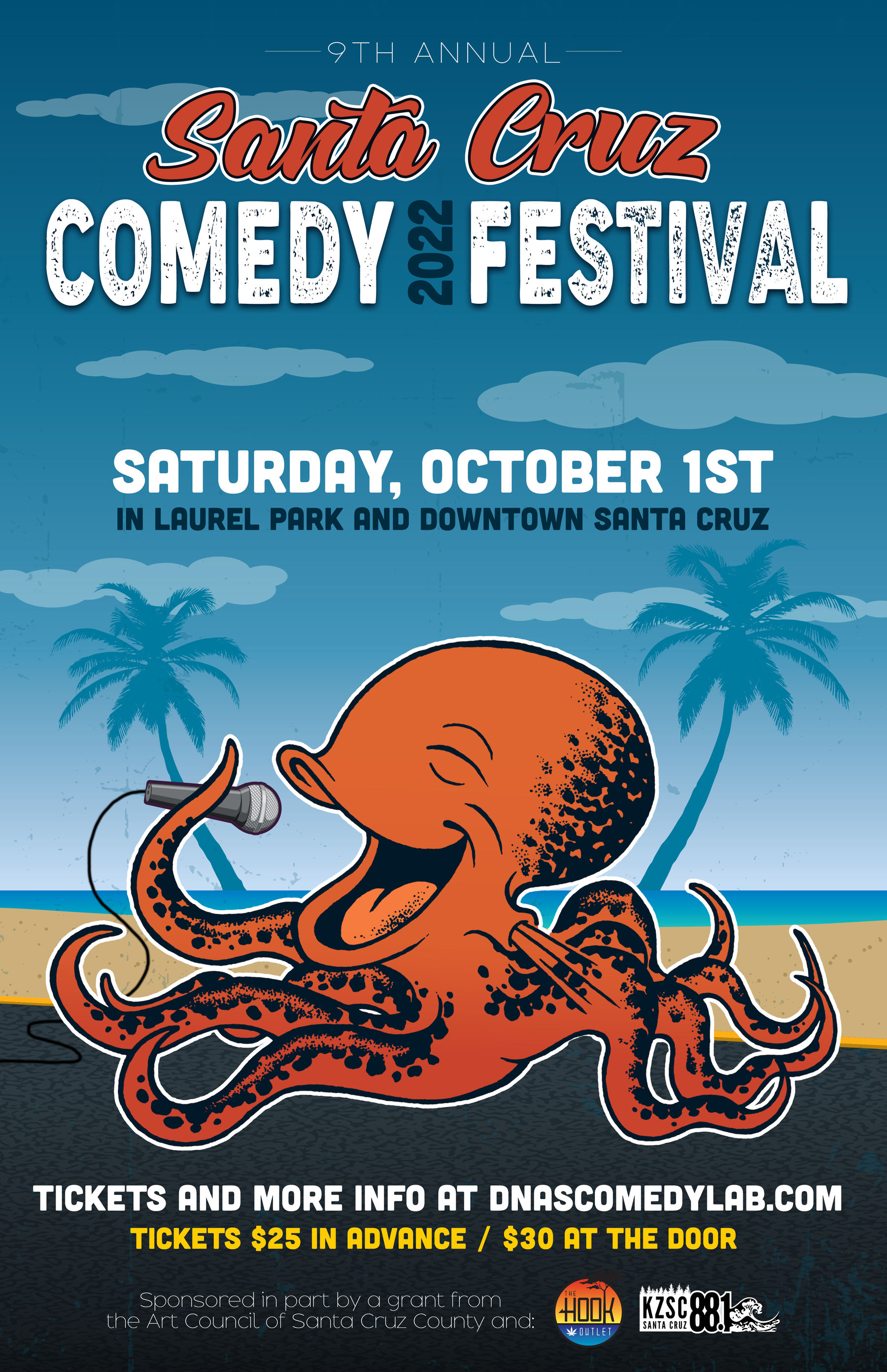 9th Annual Santa Cruz Comedy Festival evening Downtown Santa