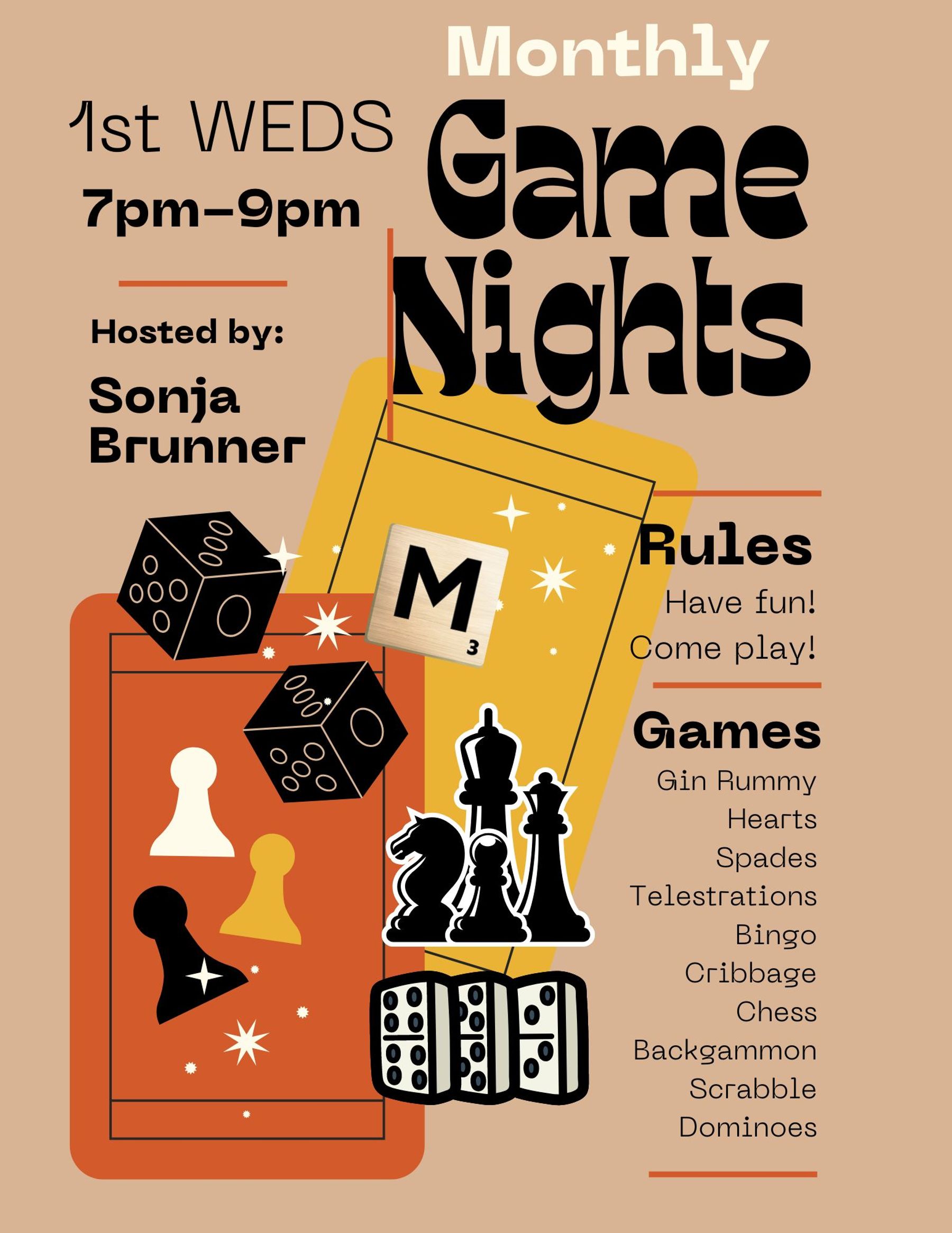 Game Night Hosted by Sonja Brunner | Downtown Santa Cruz, CA