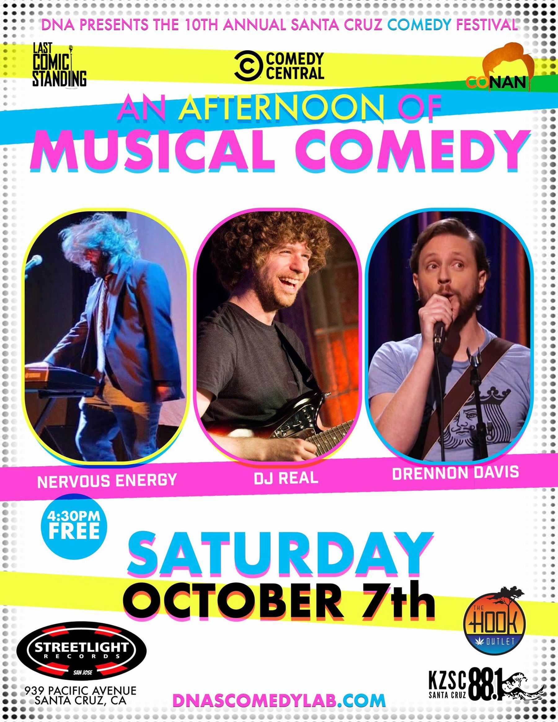 Santa Cruz Comedy Festival An Afternoon of Musical Comedy