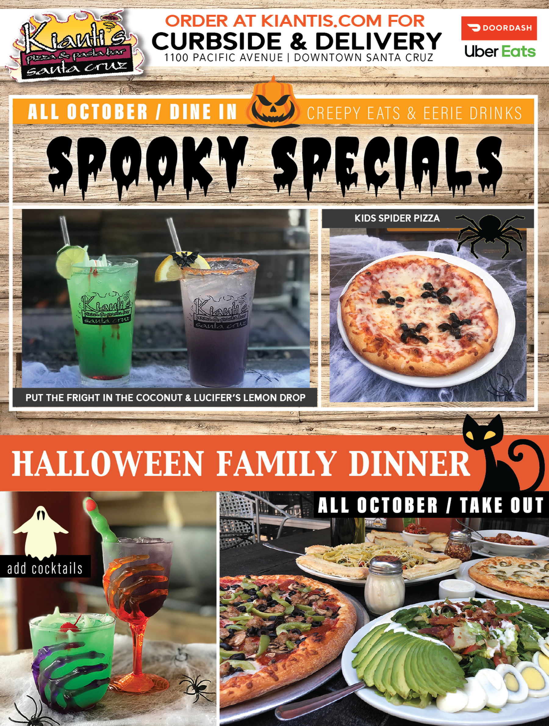 Kianti s Halloween Specials Downtown Santa Cruz CA