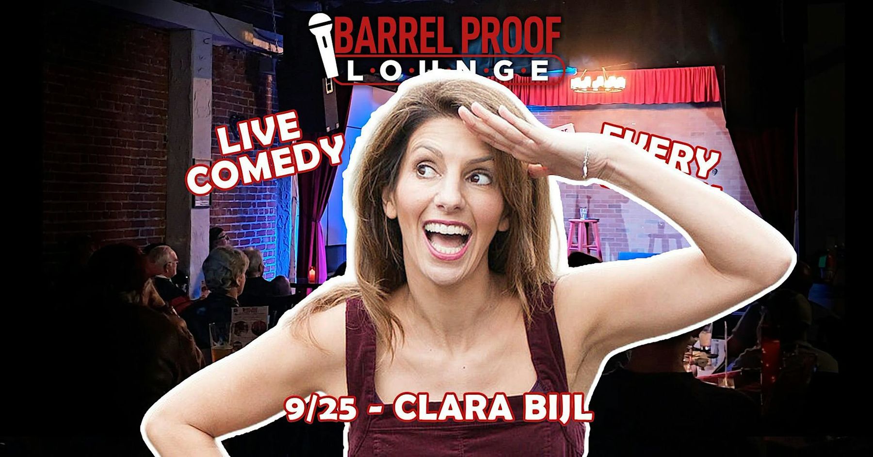 CLARA BIJL headlines Friday Night Comedy in Downtown Santa Rosa